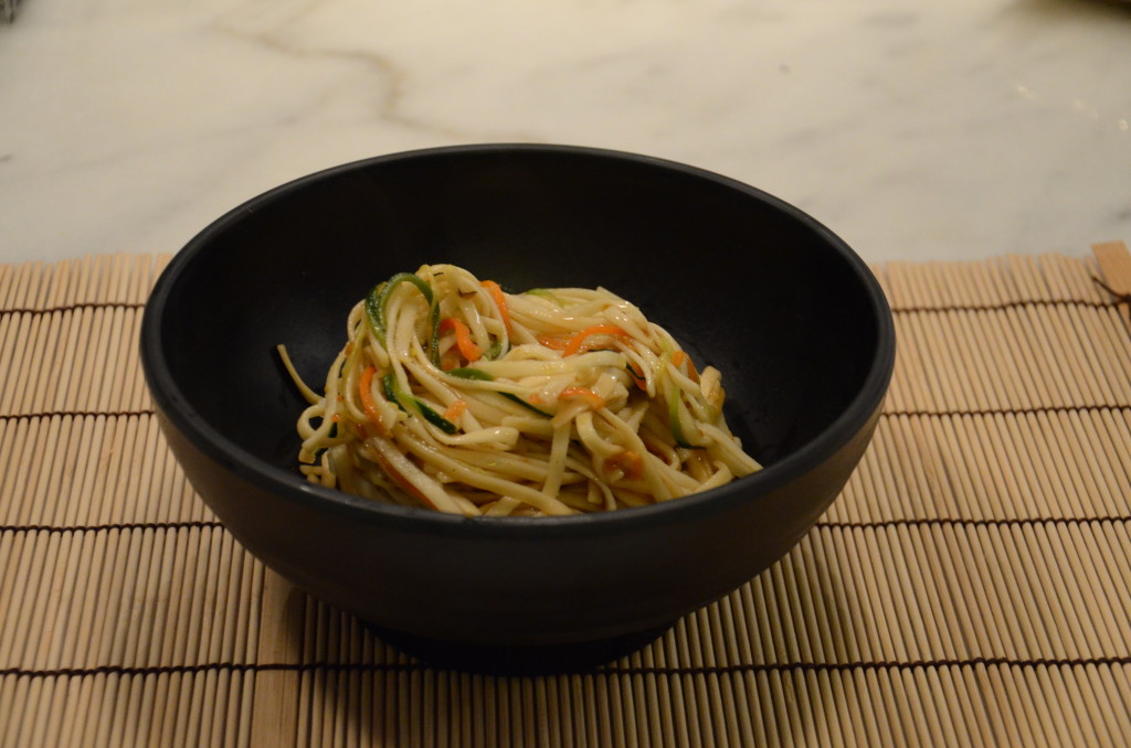 Receita para Udon com Shiitakes e legumes