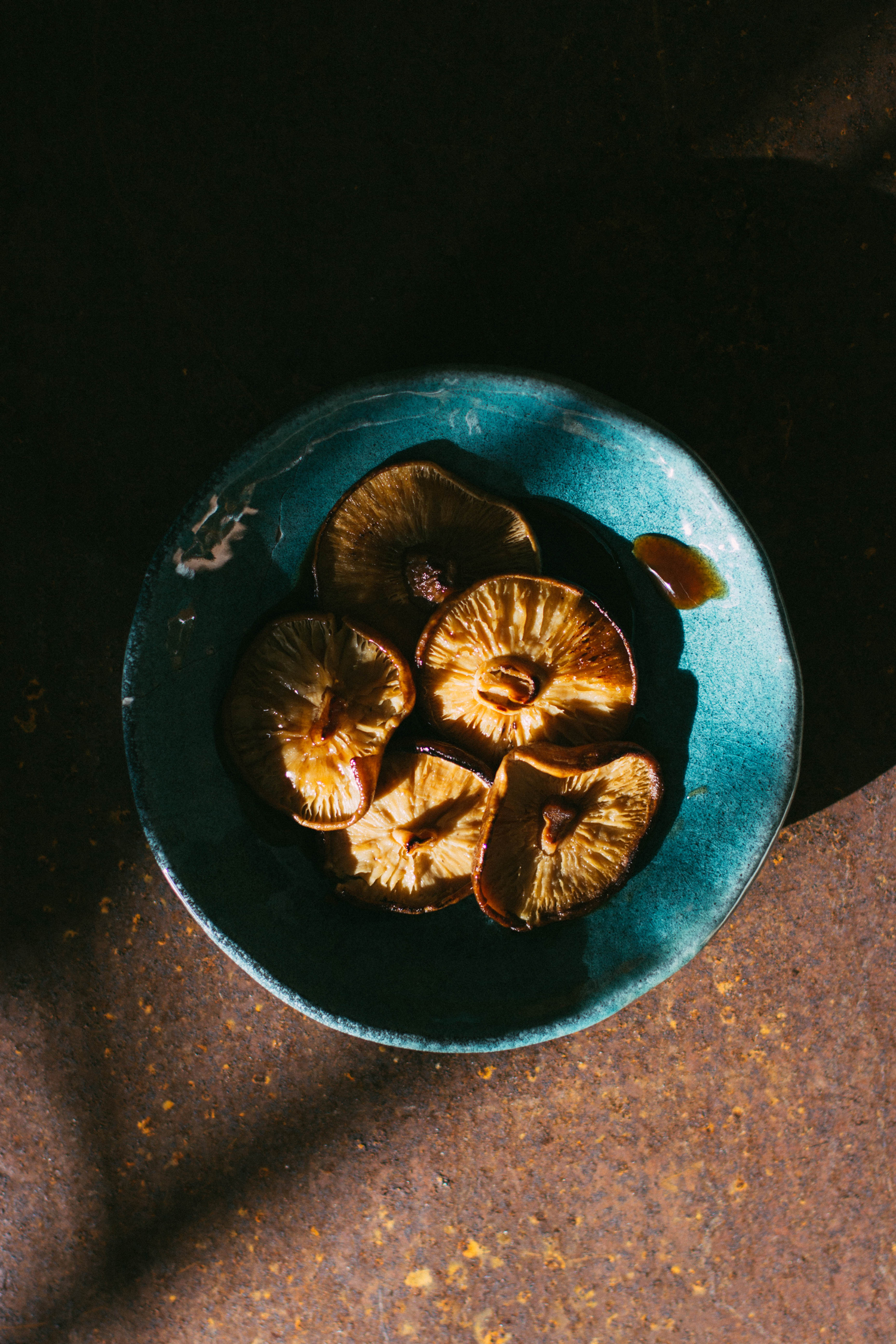 Receita de cogumelos Shiitake com molho teriyaki